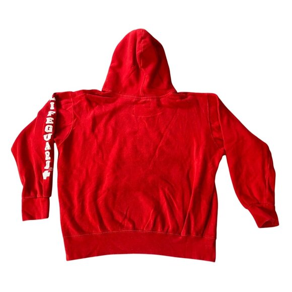 Lifeguard California Red Hoodie Sweatshirt Officially Licensed Medium - Picture 2 of 9